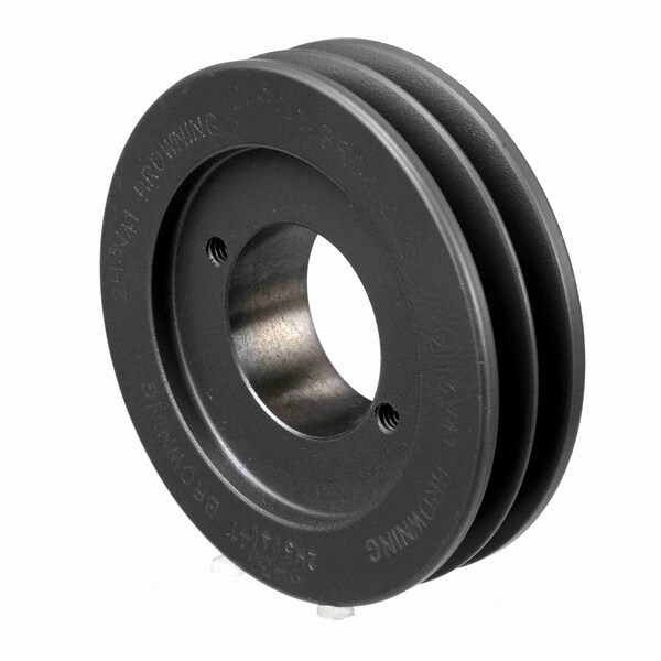 2 Groove Cast Iron Bushed Bore Multiple Sheave, 2H3V41